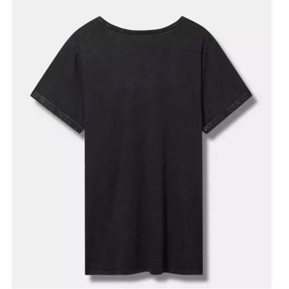 TORRID NWT ACDC Classic Fit Cotton Destructed Tunic Tee - Picture 4 of 4